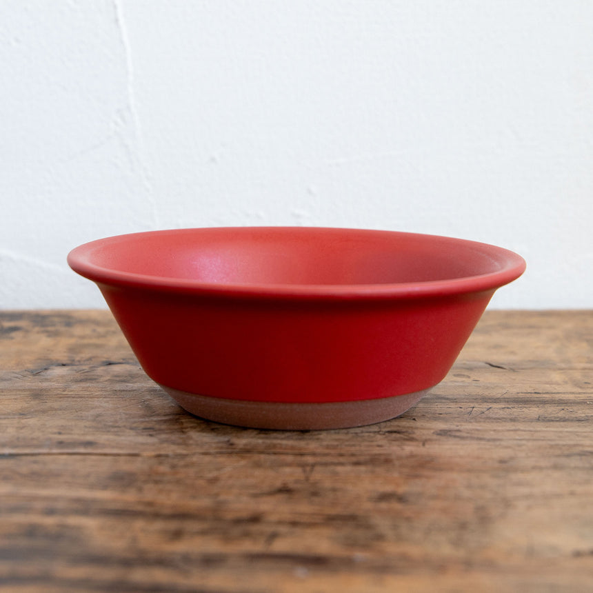 CHIPS/チップス　bowl　MAT red　美濃焼