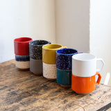 CHIPS/チップス　stack mug NAVY-WHITE 美濃焼