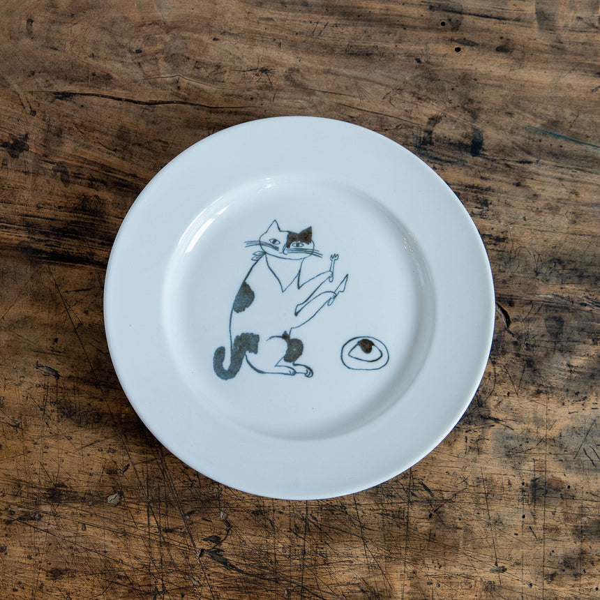 トラネコボンボン　猫の丸皿(大)