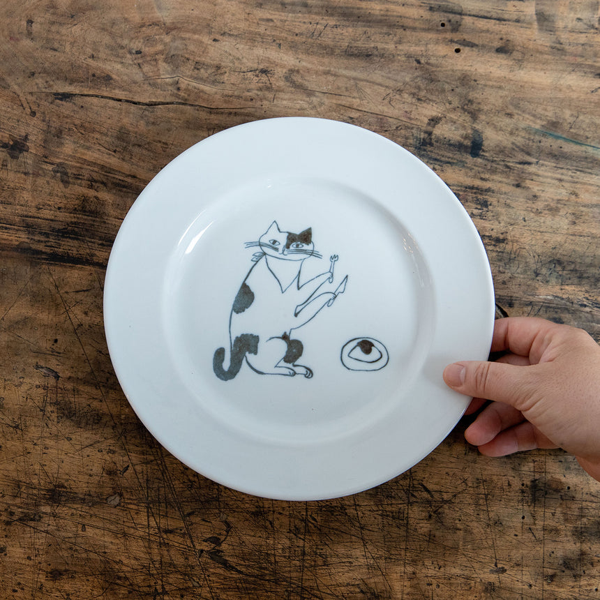 トラネコボンボン　猫の丸皿(大)