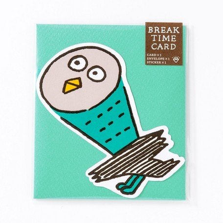 KUMA COFFEE/クマコーヒー グリーティングカード　BREAK TIME CARD　ピピピ