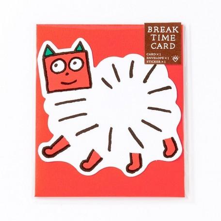 KUMA COFFEE/クマコーヒー グリーティングカード　BREAK TIME CARD　バネ