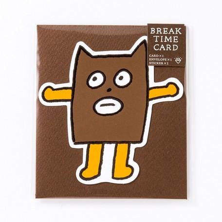KUMA COFFEE/クマコーヒー グリーティングカード　BREAK TIME CARD　ブルビビ